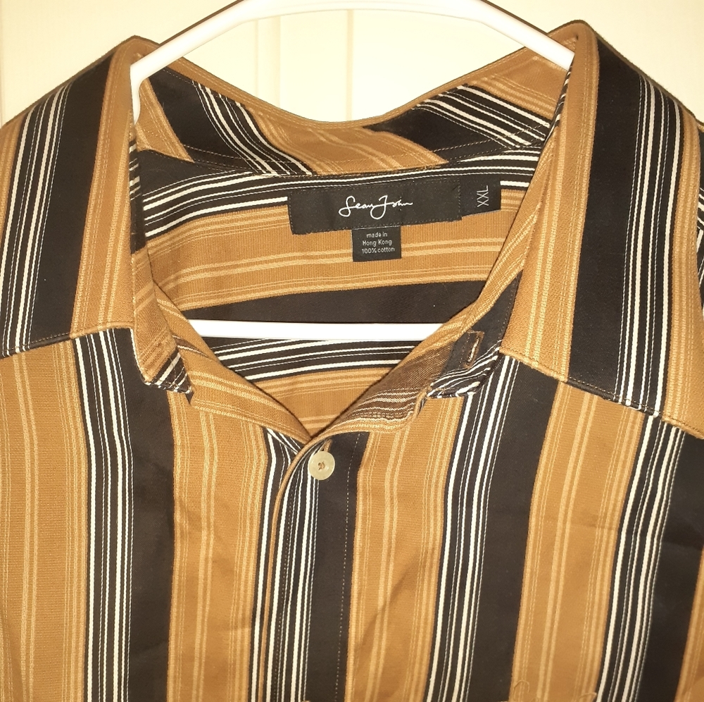 SEAN JEAN 3 XL MENS BUTTON UP LONG SLEEVE